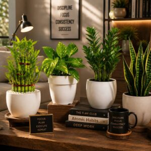 COMNO-Bamboo/money plant/zz plant/snake plant