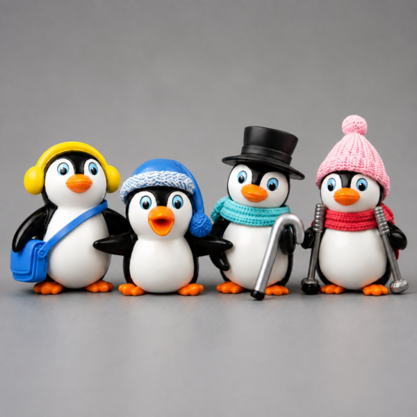 1aabc57b-18c8-423e-aab8-36189b0ac354-4 Penguin Figurine Set