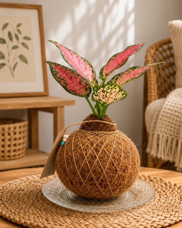 KOKEDAMA AGLAONEMA
PINK
