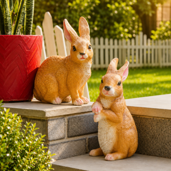 3b11afd8-930b-435f-bf7d-b6225a19bb95 Mother & Baby Deer Garden Figurine