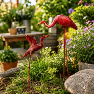 Flamingo Garden Stakes ( Set of 2)