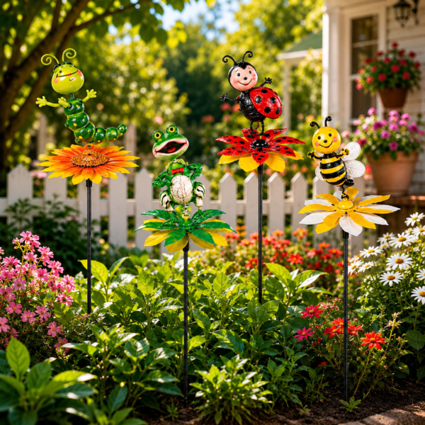 7847752d-1fb2-43b3-aa80-c0da9233a08d Animal & Insect Garden Stake Decor
Set