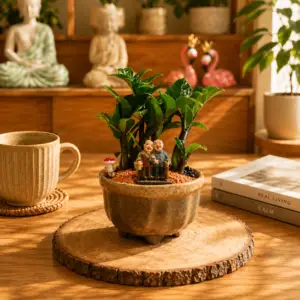 Zz plant couple garden